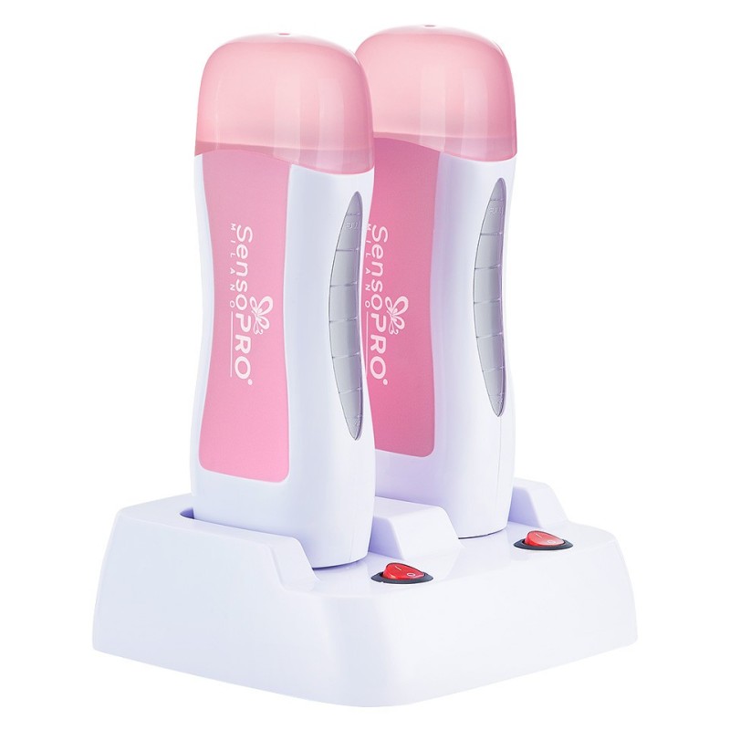 Set 2 x Incalzitor Ceara Dublu cu Suport, SensoPRO Milano, Double Pink Star