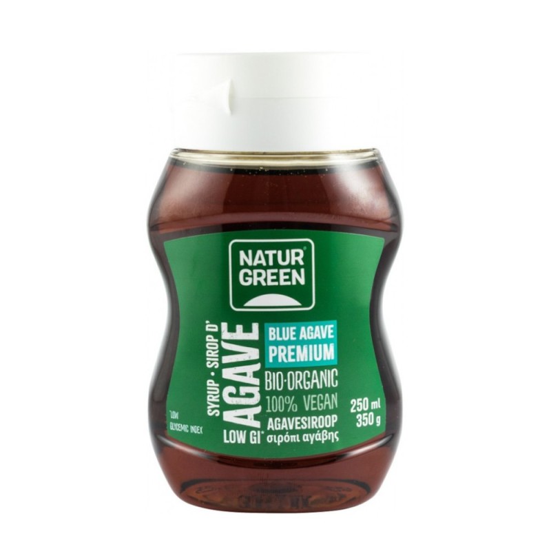 Set 2 x Indulcitor Bio din Sirop de Agave, Natur Green, cu Indice Glicemic Scazut, 350 g