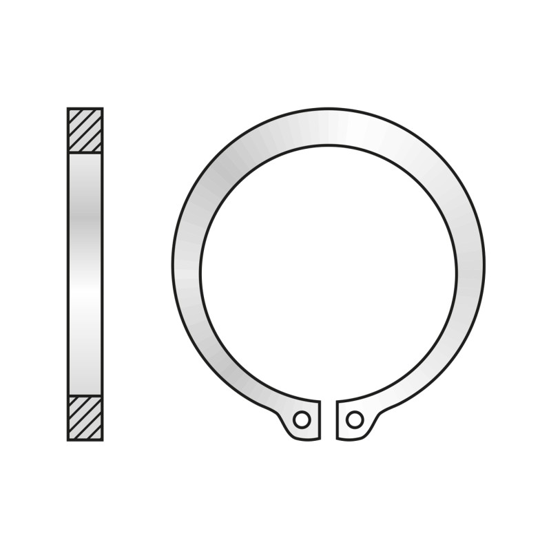 Set 2 x Inel Siguranta pentru Arbori 471 Otel Fosfatat-D190