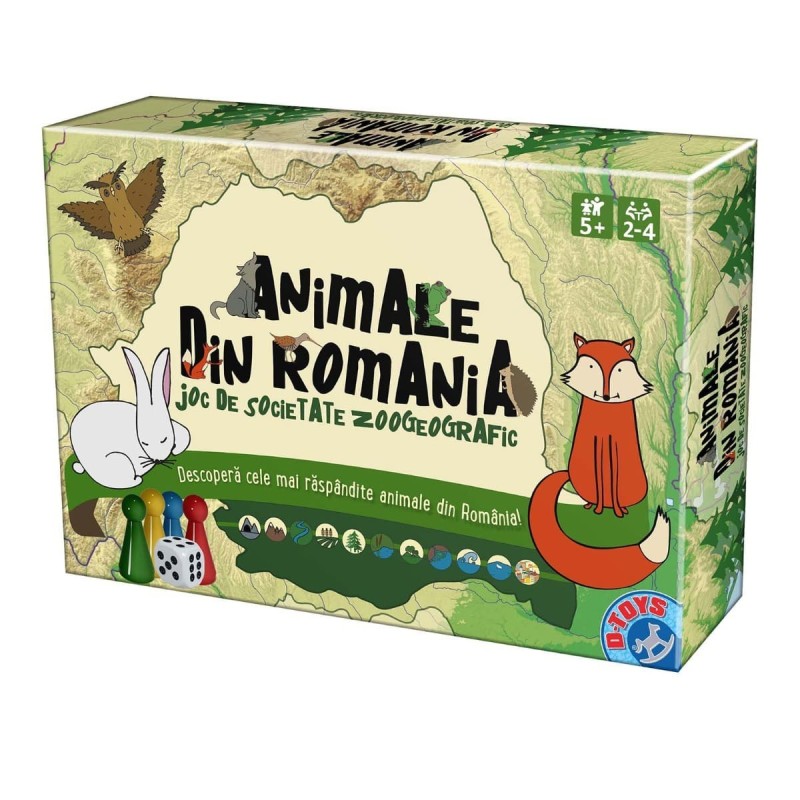 Set 2 x Joc de Societate, D-Toys, Animale din Romania