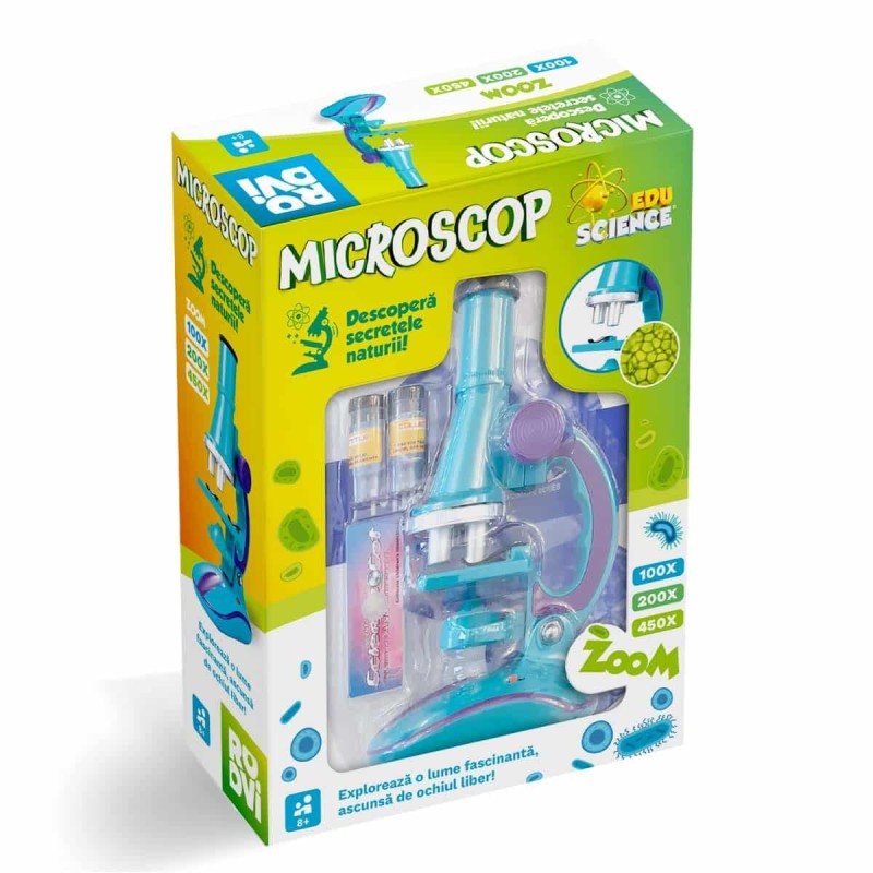 Set 2 x Jucarie Educativa, Roovi, Microscop pentru Copii
