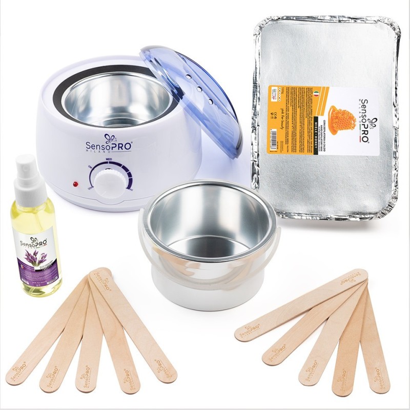 Set 2 x Kit Epilare Ceara Traditionala, SensoPRO Milano Honey, 1 kg