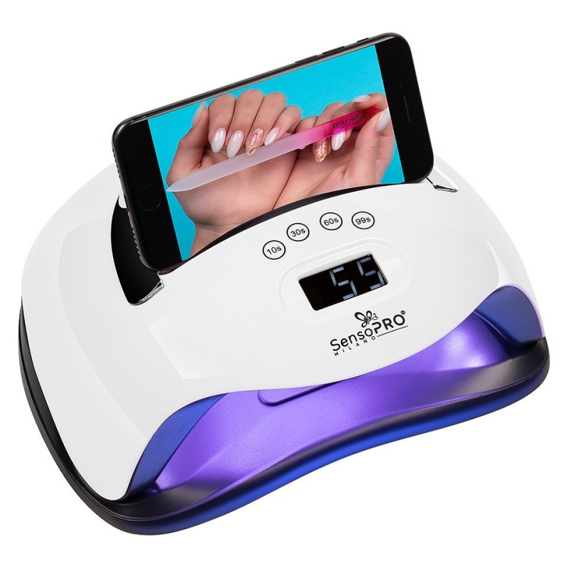 Set 2 x Lampa Unghii Uv Led 140W Superstar Pro, SensoPRO Milano, Alb