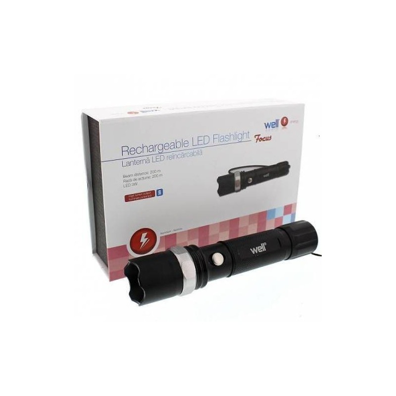 Set 2 x Lanterna Led Reincarcabila 3W 220 lm, Well