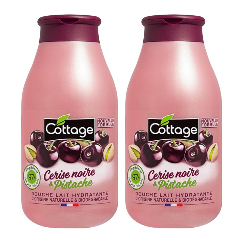 Set 2 x Lapte de Dus Cottage cu Cirese Negre si Fistic, 250 ml