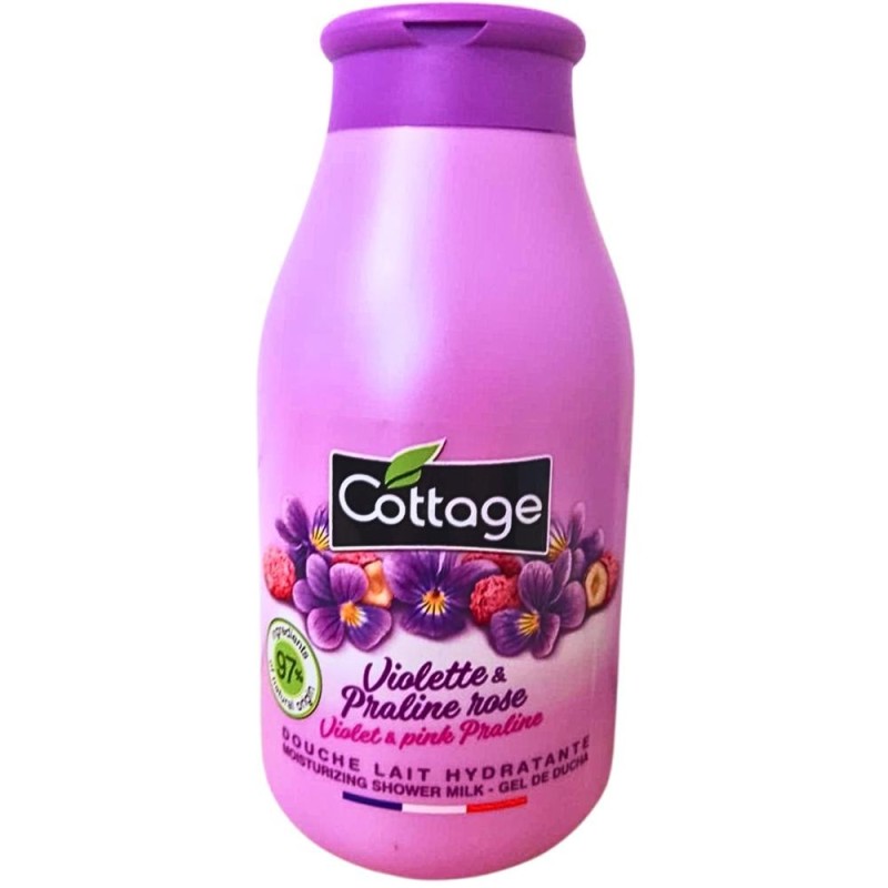 Set 2 x Lapte de Dus Cottage cu Violete si Praline Roz, 250 ml