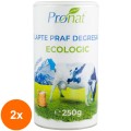 Set 2 x Lapte Praf Bio degresat, 1% Grasime, 250g
