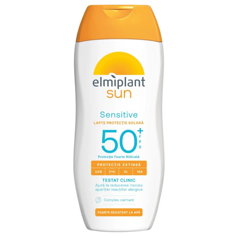 Set 2 x Lotiune Protectie Solara Elmiplant Sun Sensitive SPF 50, 200 ml