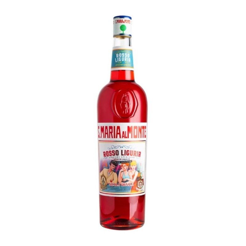 Set 2 x Lichior Caffo Rosso Liguria Santa Maria Al Monte, 30% Alcool, 1 l