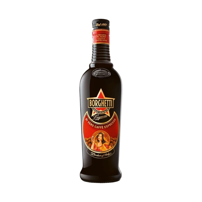 Set 2 x Lichior de Cafea Branca Borghetti, 25% Alcool, 1 l