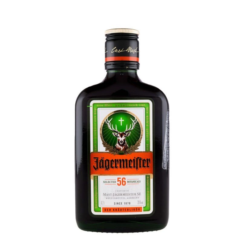 Set 2 x Lichior Digestiv Jagermeister 35%, 0.2 l