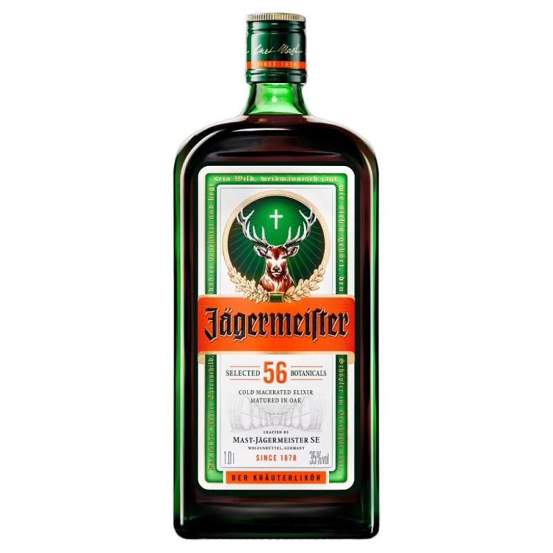 Set 2 x Lichior Jagermeister Herbal, Alcool 35%, 0.7 l