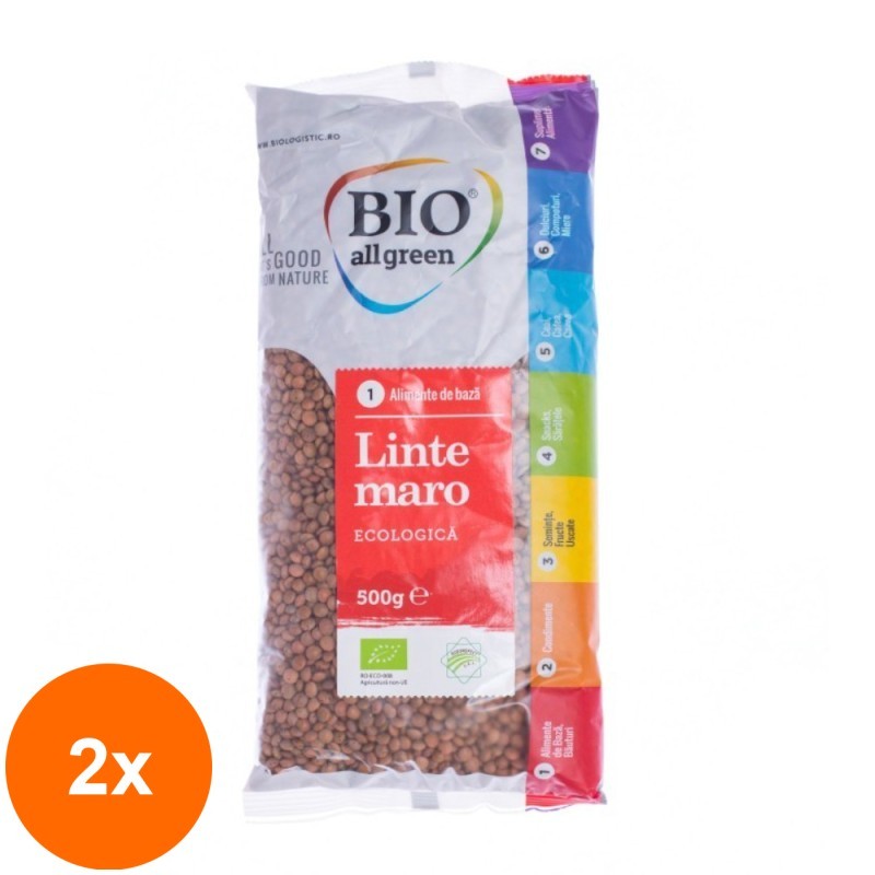 Set 2 x Linte Maro Eco, Bio All Green, 500 g