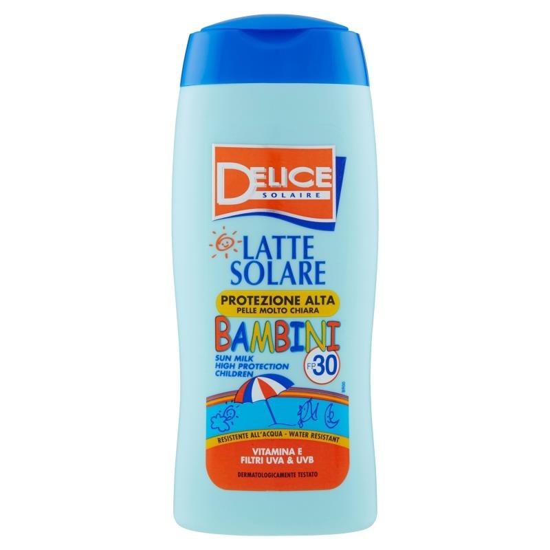 Set 2 x Lotiune cu Protectie Solara pentru Copii, Delice, SPF 30, cu Vitamina E, 250 ml