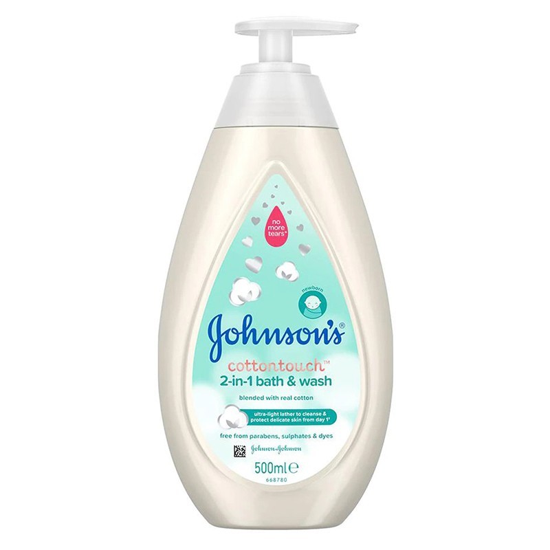 Set 2 x Lotiune de Spalare Johnson's Baby Cotton Touch, 500 ml