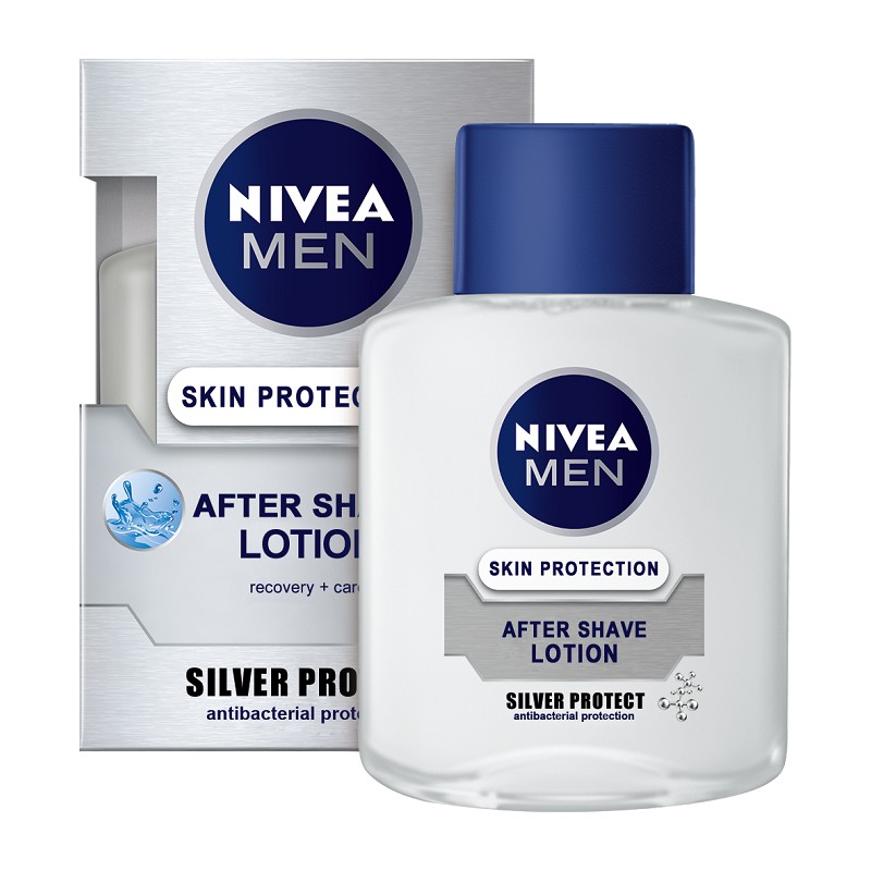 Set 2 x Lotiune dupa Ras Silver Protect Nivea Men 100 ml