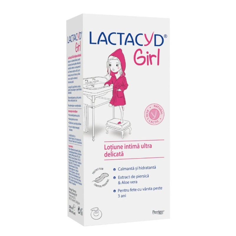 Set 2 x Lotiune Intima Ultra Delicata pentru Fete Lactacyd Girl, 200 ml
