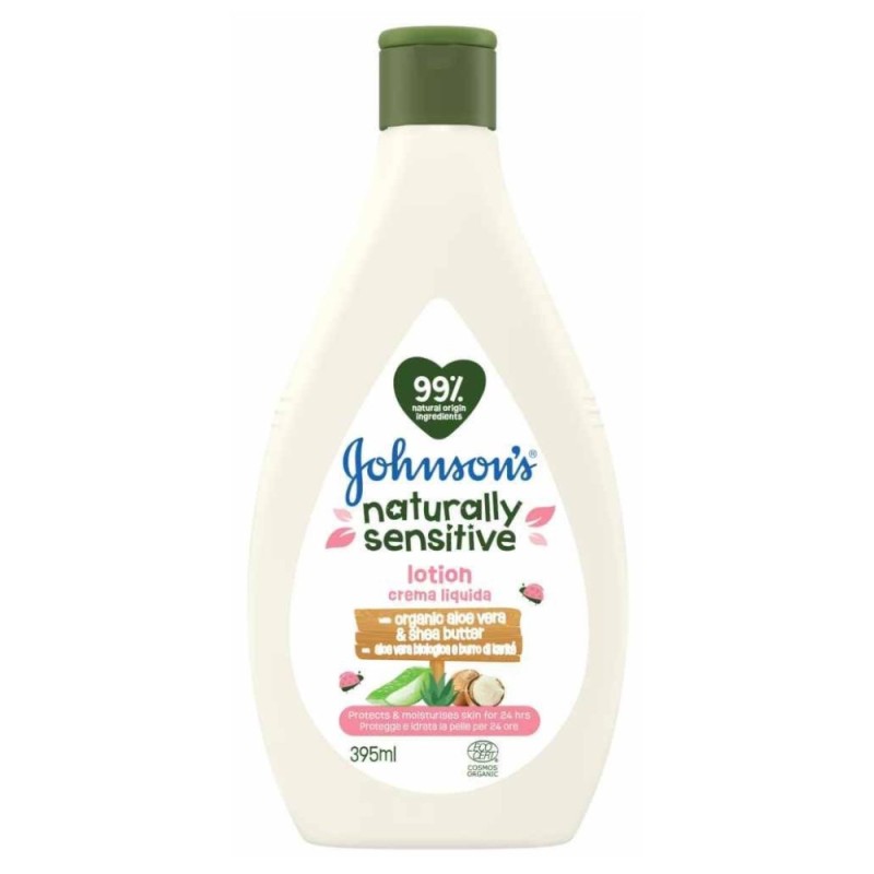 Set 2 x Lotiune Johnson's Baby Naturally Sensitive, 395 ml