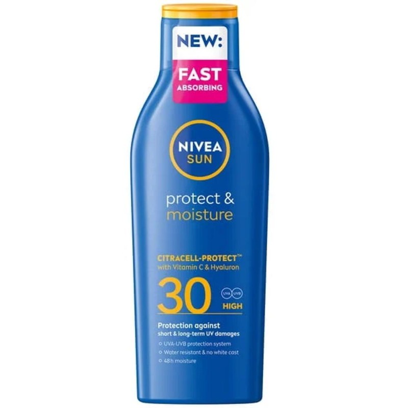 Set 2 x Lotiune Nivea Sun Protect & Moisture, SPF 30, 200 ml