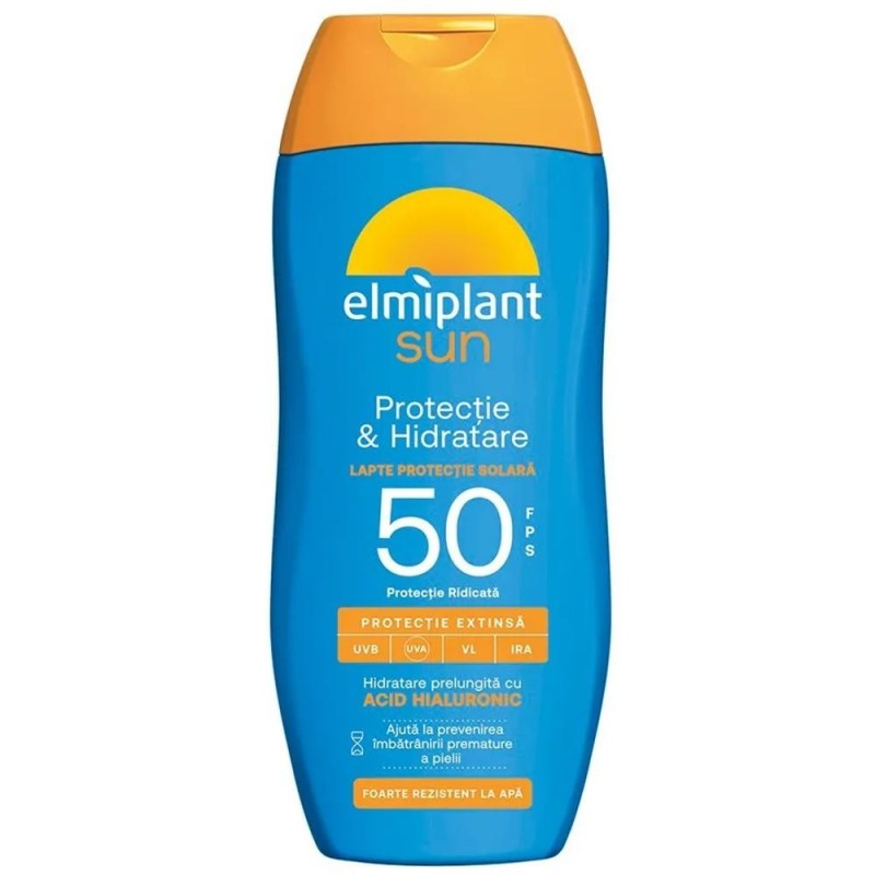Set 2 x Lotiune Spray cu Protectie Solara SPF 50 Sun, 200 ml, Elmiplant