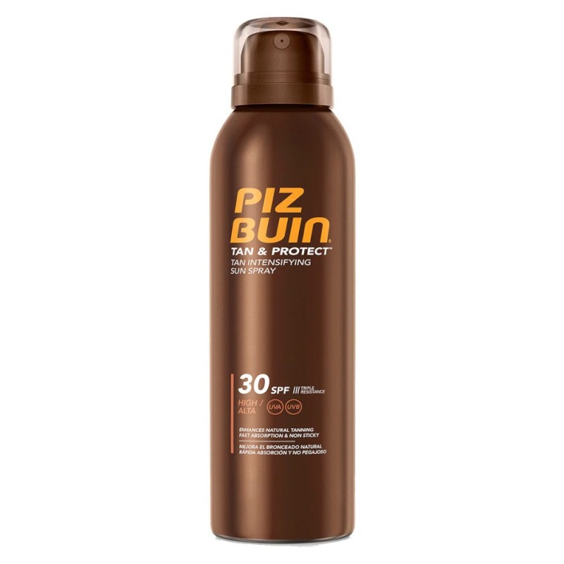 Set 2 x Lotiune Spray pentru Bronzare Accelerata si Protectie a Bronzului Piz Buin, SPF 30, 150 ml