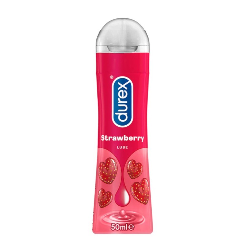 Set 2 x Lubrifiant Durex Play, Capsuni, 50 ml