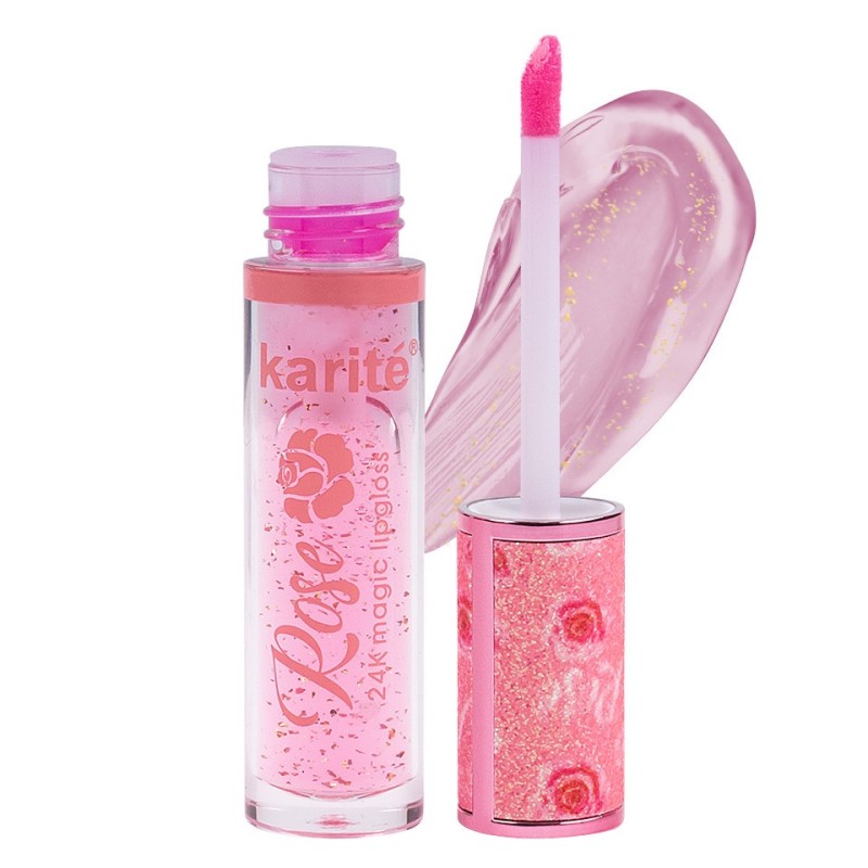 Set 2 x Luciu de Buze Karite Lipgloss 24K Magic, Rose 01