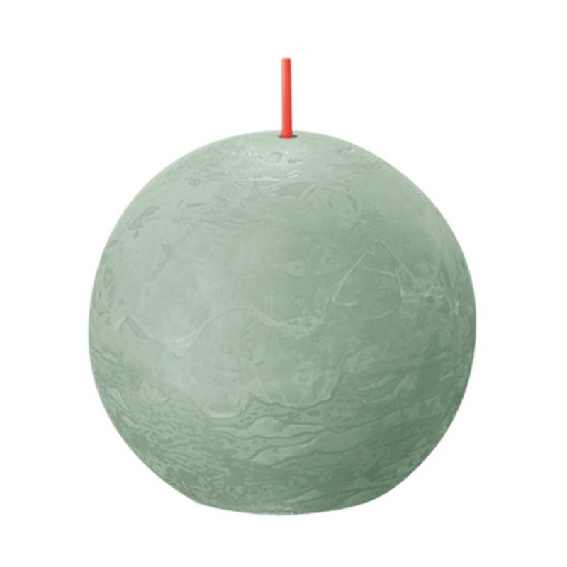 Set 2 x Lumanare Glob, Verde, 76 mm