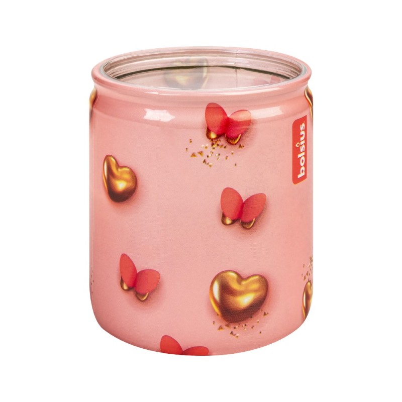 Set 2 x Lumanare Parfumata 82 / 68, Inima Aurie, 25 Ore