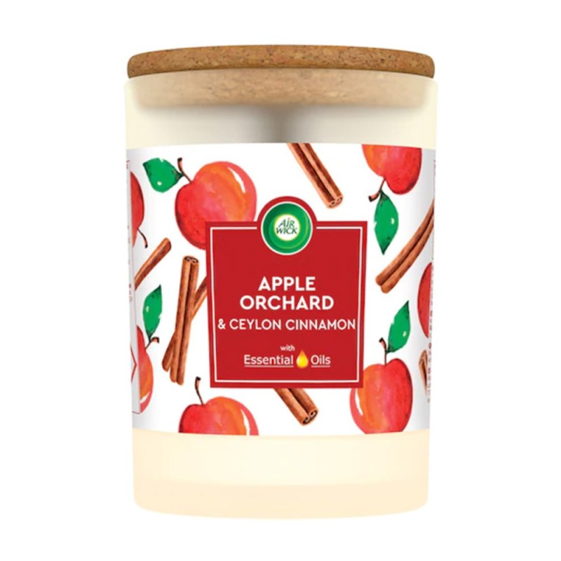 Set 2 x Lumanare Parfumata Air Wick cu Mar si Scortisoara de Ceylon, 185 g