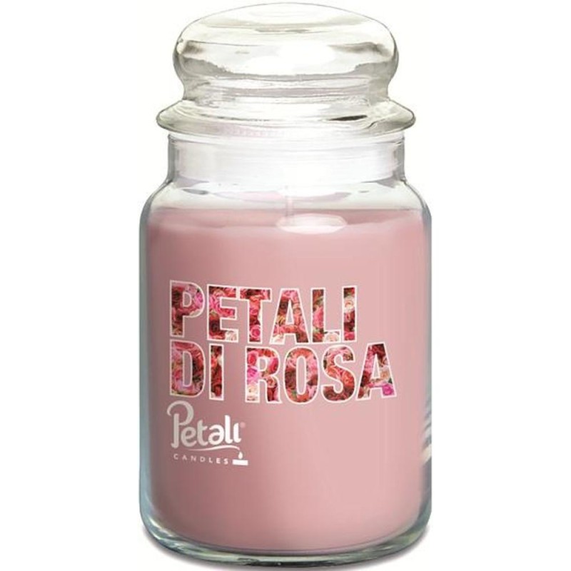 Set 2 x Lumanare Parfumata, Borcan Mare, Parfum Trandafir