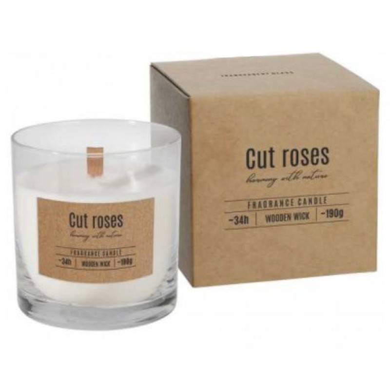 Set 2 x Lumanare Parfumata cu Fitil din Lemn, Bispol, Mix 3 Arome