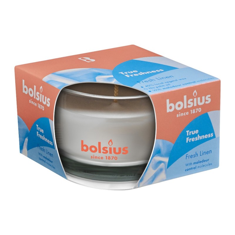 Set 2 x Lumanare Parfumata, Fresh Linen, Pahar Mic