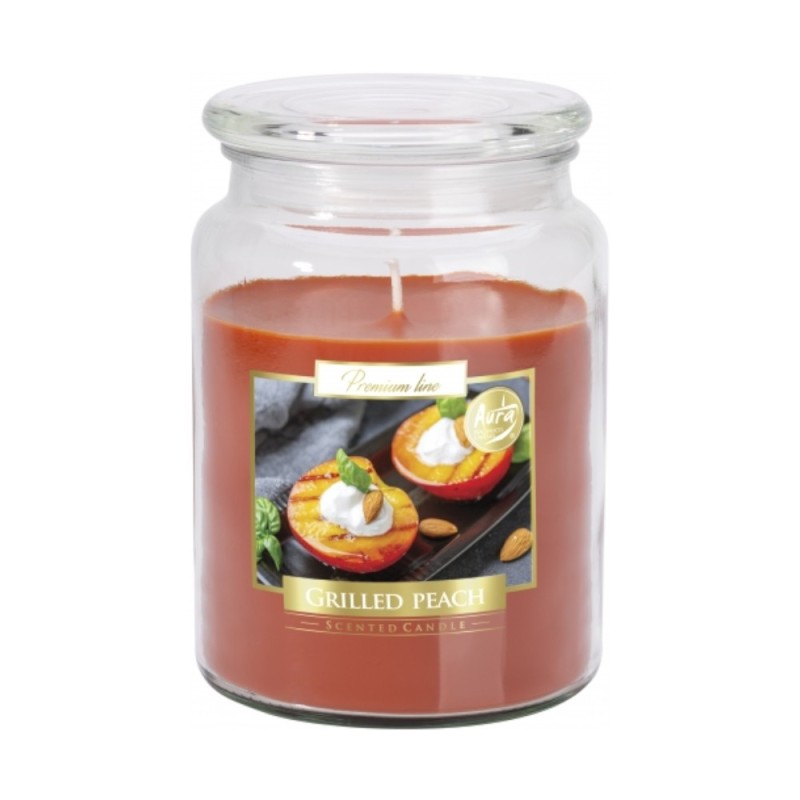 Set 2 x Lumanare Parfumata in Borcan cu Capac Grilled Peach, 100 Ore