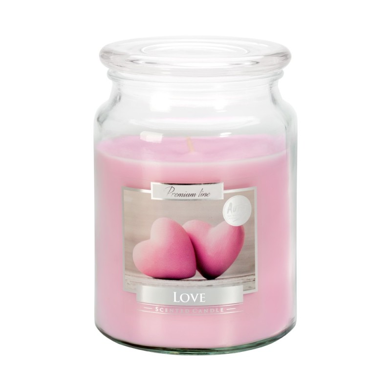 Set 2 x Lumanare Parfumata in Borcan cu Capac Love, 100 Ore