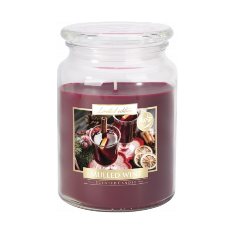 Set 2 x Lumanare Parfumata in Borcan cu Capac Vin Fiert, 100 Ore