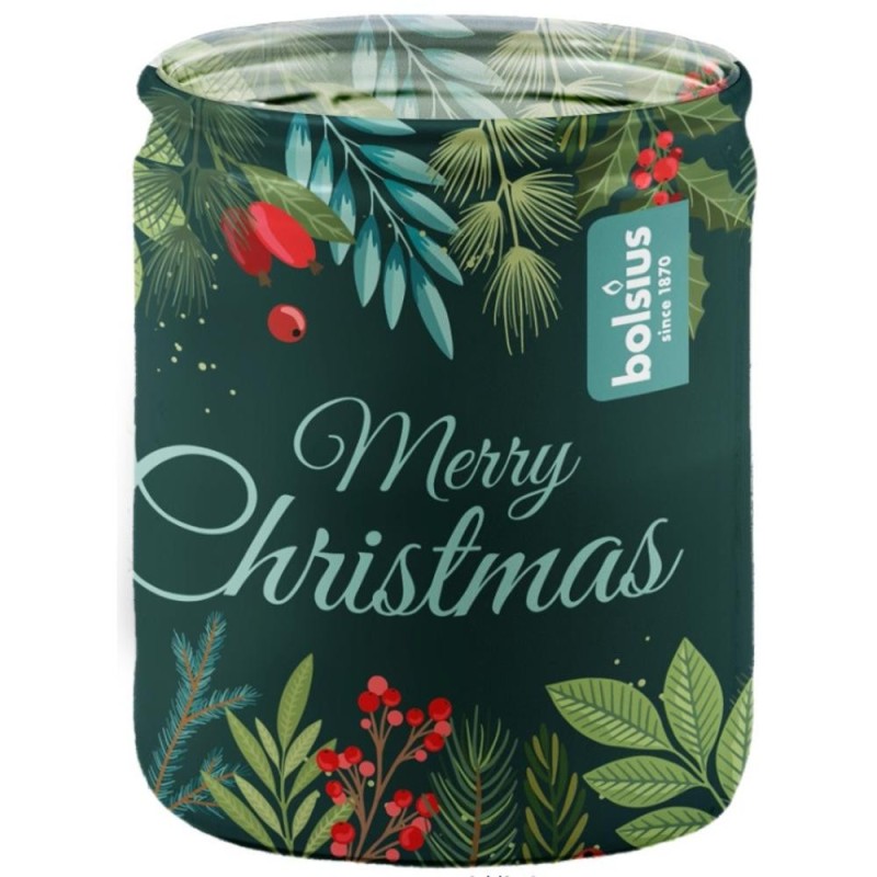 Set 2 x Lumanare Parfumata in Pahar, 82 x 67 mm, 23 Ore, Model Crengute, Bolsius