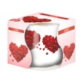 Set 2 x Lumanare Parfumata in Pahar Imprimat, Love, 22 Ore