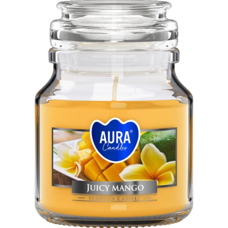 Set 2 x Lumanare Parfumata in Pahar, Juicy Mango, 28 h, Bispol