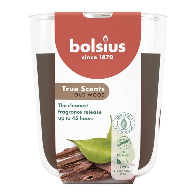 Set 2 x Lumanare Parfumata in Pahar, Lemn de oud, Bolsius, 97 x 85 mm