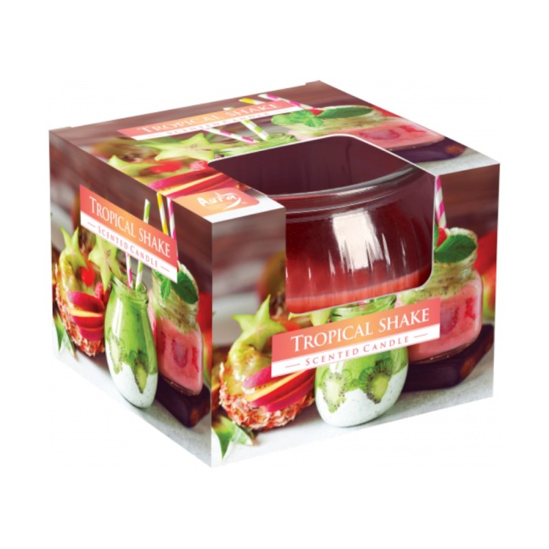 Set 2 x Lumanare Parfumata in Pahar Shake Tropical, 100 Ore