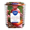 Set 2 x Lumanare Parfumata in Pahar Spirala, Spiced Apple, Timp de Ardere 28 Ore, Aura
