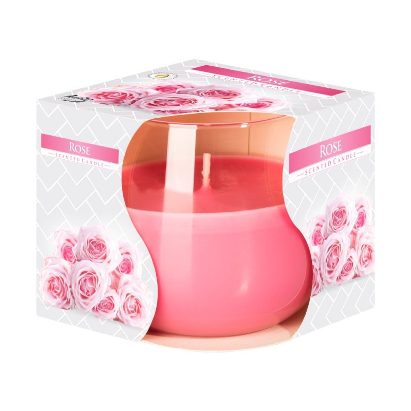 Set 2 x Lumanare Parfumata in Pahar Trandafiri, 18 Ore