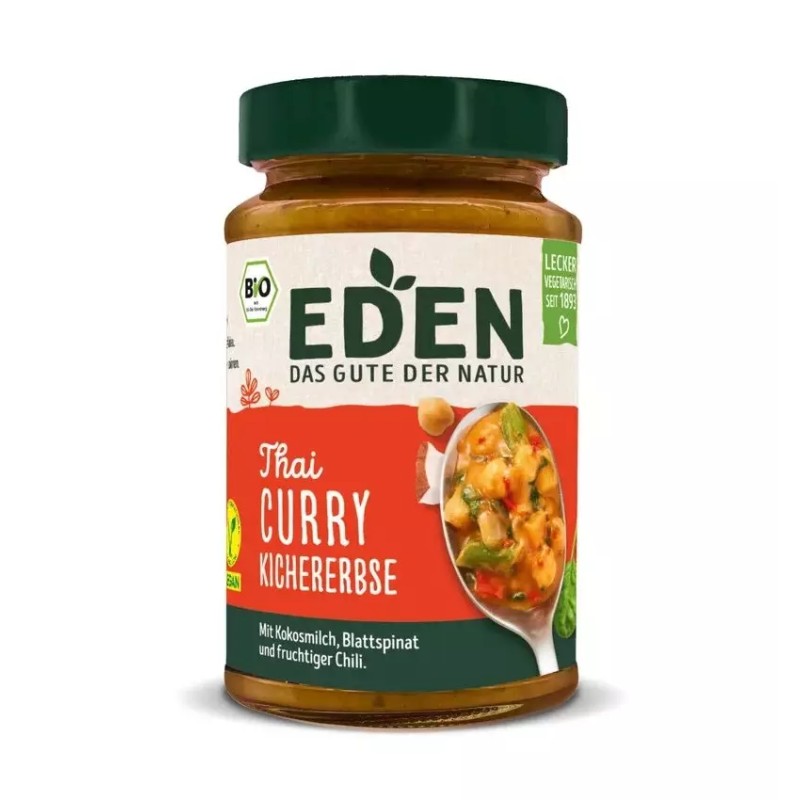 Set 2 x Mancare de Naut si Curry in Stil Thailandez Bio, Eden, 400 g