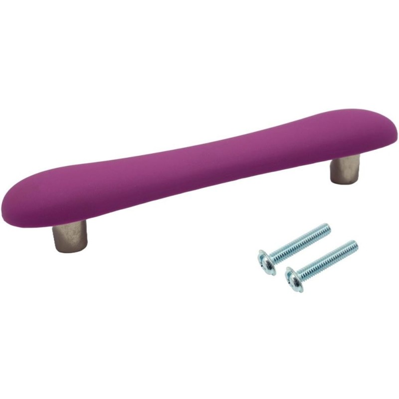 Set 2 x Maner Mobilier pentru Copii Fuxi, 96 mm, Finisaj Mov