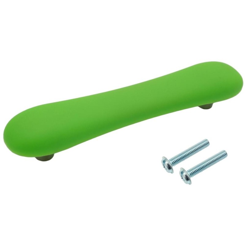 Set 2 x Maner Mobilier pentru Copii Fuxi , 96 mm, Finisaj Verde