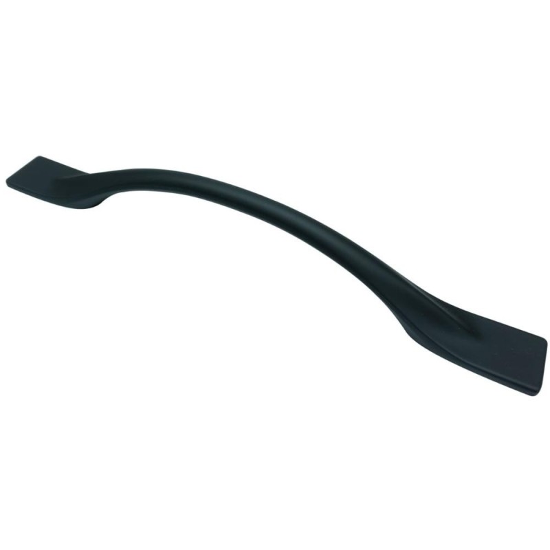 Set 2 x Maner Model Tara, 128 mm, Finisaj Negru Mat