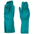 Set 2 x Manusi din Nitril, Captusite cu Puf de Bumbac, Verzi, Marimea M