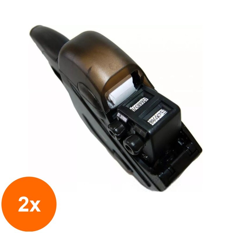 Set 2 x Marcator Preturi Uno, 2 Randuri, 8 Caractere, Etichete 26 x 16 mm