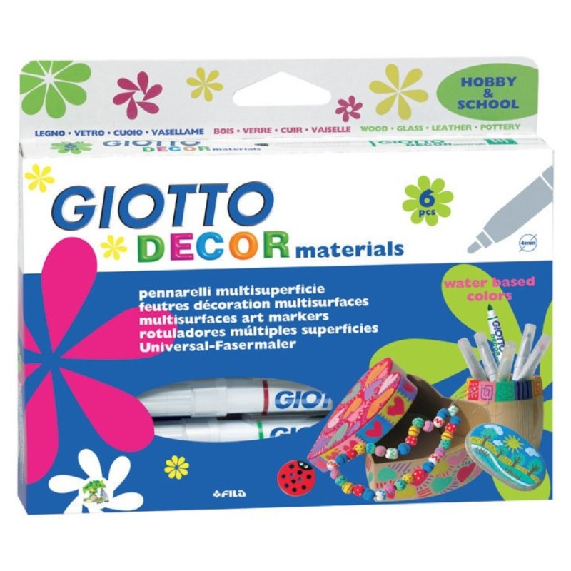 Set 2 x Markere Decor Giotto, 6 Bucati